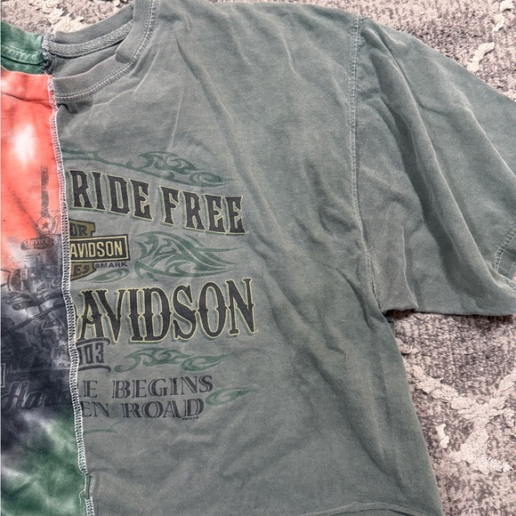 Vintage Reworked Harley-Davidson Cropped Tee - Picture 3 of 6